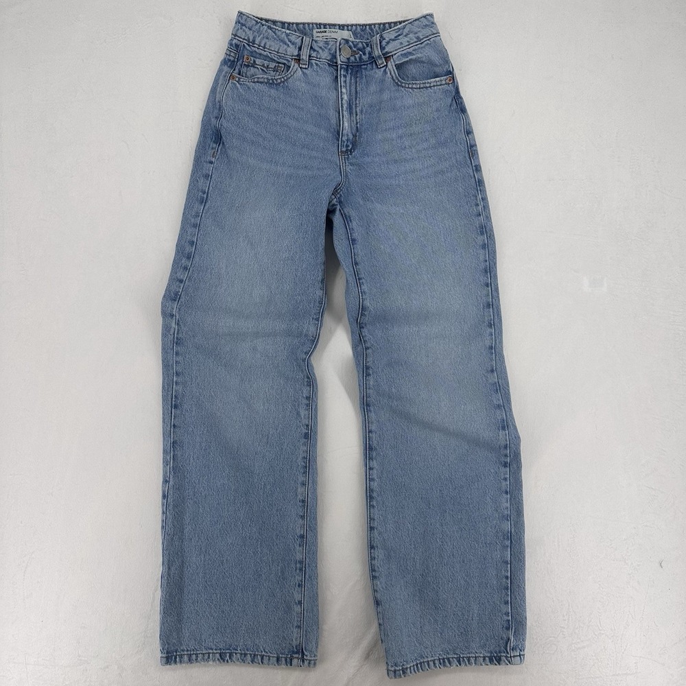 Garage Denim Jeans Wide Leg Women's Size 0 Blue Medium Wash 100% Cotton